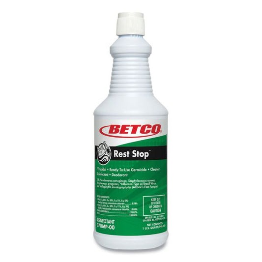 Betco Rest Stop Restroom Disinfectant, Floral Fresh Scent, 32 oz Bottle