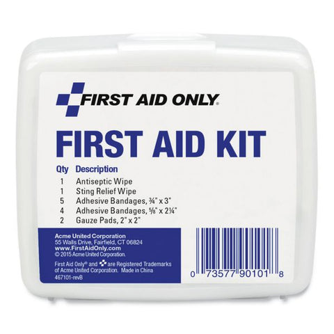 PhysiciansCare by First Aid Only First Aid On the Go Kit, Mini, 13 Pieces, Plastic Case