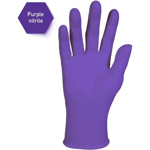 Kimtech PURPLE NITRILE Gloves, Purple, 242 mm Length, X-Large, 6 mil, 900/Carton