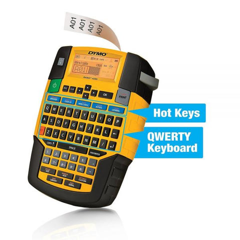 DYMO Rhino 4200 Basic Industrial Handheld Label Maker, 1 Line, 4.06 x 8.46 x 2.24