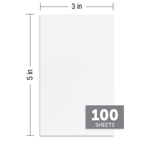 TOPS Memo Pads 100 Sheet(s) - 3" x 5" - 12 / Pack - White