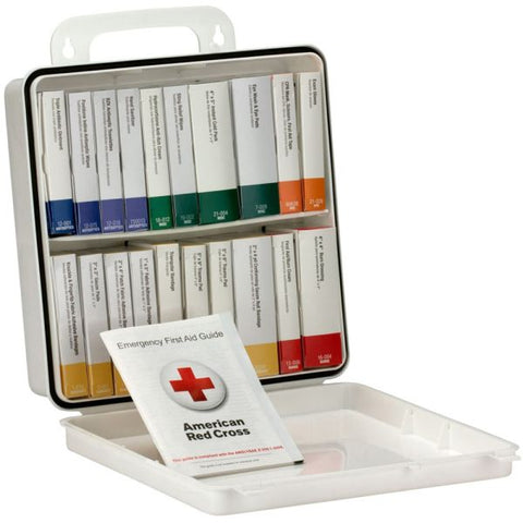 First Aid Only Unitized Weatherproof ANSI Class A+ First Aid Kit for 50 People, 24 Pieces, Plastic Case