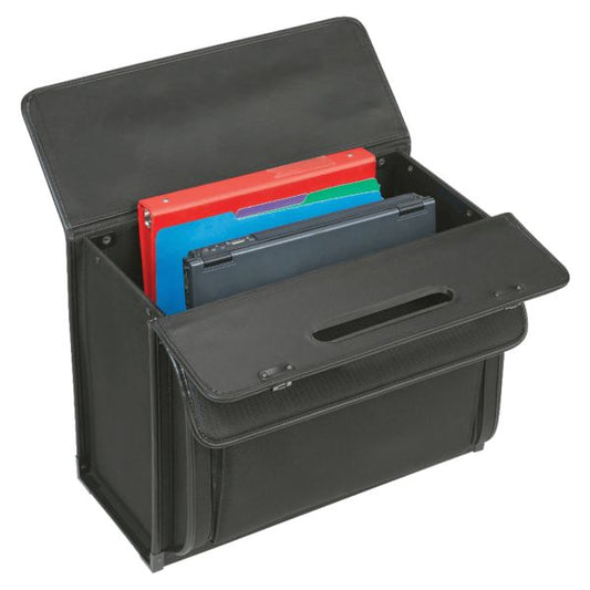 Solo Classic Rolling Catalog Case, Fits Devices Up to 16", Polyester, 18 x 8 x 14, Black