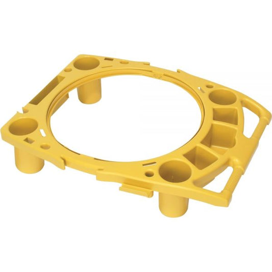 Rubbermaid Commercial Brute Rim Caddy 26.5" x 6.75" x 32.5" - Yellow