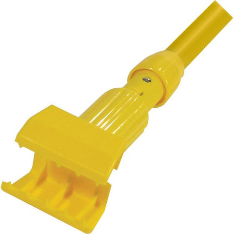 Rubbermaid Commercial Gripper 60" Vinyl/Aluminum Wet Mop Handle 60" Length - Yellow - Vinyl, Aluminum, Plastic - 1 Each