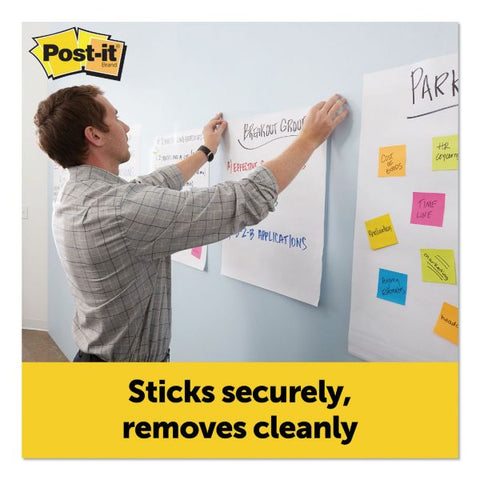 Post-it Easel Pads Super Sticky Vertical-Orientation Self-Stick Easel Pads, Unruled, 15 x 18, White, 20 Sheets, 2/Pack