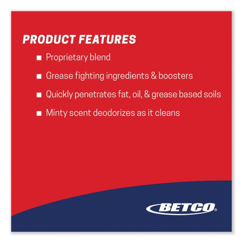 Betco Speedex Heavy Duty Cleaner/Degreaser Ready-To-Use Spray - 32 fl oz (1 quart) - Mint Scent - 1 Each - Green