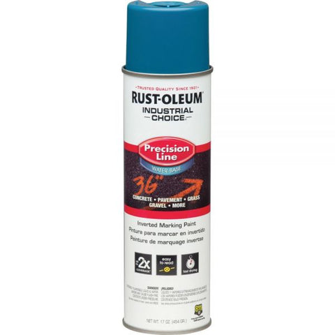 Rust-Oleum Industrial Choice Precision Line Marking Paint 17 fl oz - 1 Each - Caution Blue