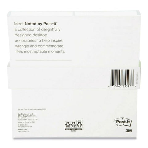 Noted by Post-it Brand Large Acrylic Tray, For (4) 3 x 3 Pads, Clear