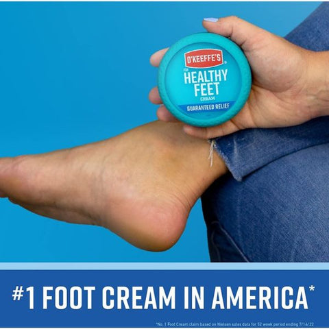 O'Keeffe's Healthy Feet Foot Cream Cream - 3.20 fl oz - For Dry Skin - Cracked/Scaly Skin, Rough Skin - Non-greasy, Moisturising - 1 Each