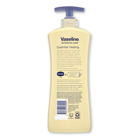 Vaseline Intensive Care Essential Healing Body Lotion, 20.3 oz, Pump Bottle