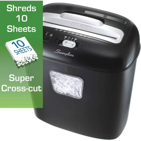 GBC EX10-05 Super Cross-Cut Shredder, 10 Manual Sheet Capacity