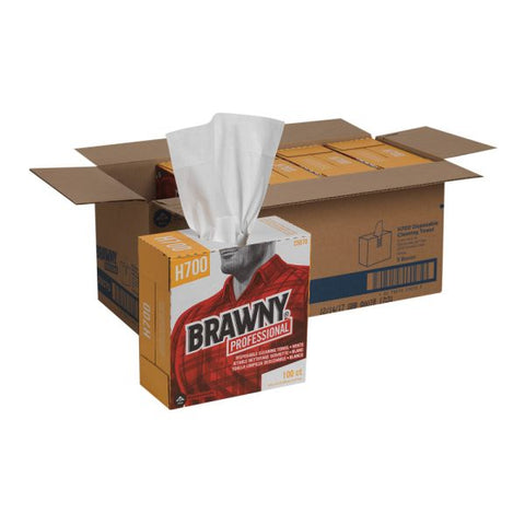 Georgia Pacific Brawny Professional Medium Weight HEF Shop Towels, 9 1/10 x 16 1/2, 100/Box