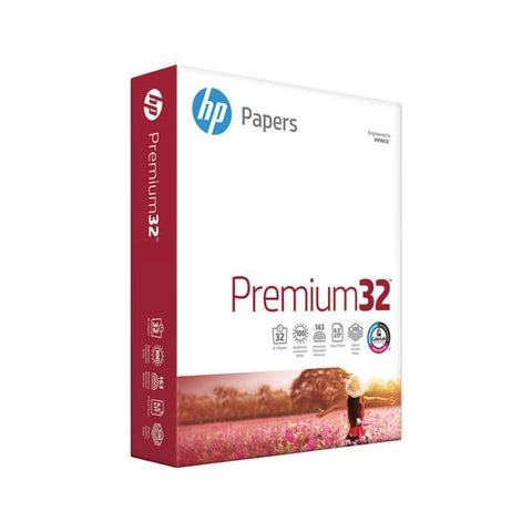 HP Premium Choice LaserJet Paper, 98 Brightness, 32 lb, 8 1/2 x 11, White, 500 Sheets/Ream