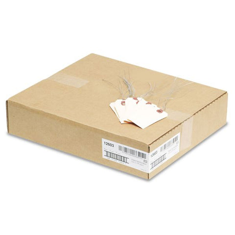 Avery Double Wired Shipping Tags, 11.5 pt Stock, 3.75 x 1.88, Manila, 1,000/Box