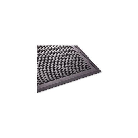 Guardian Clean Step Outdoor Rubber Scraper Mat, Polypropylene, 48 x 72, Black