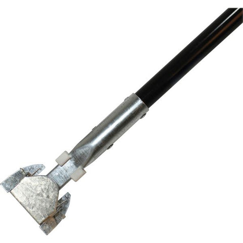 Genuine Joe Clip-on Dust Mop Steel Handle 60" Length - 1" Diameter - Black - Steel, Vinyl - 1 Each