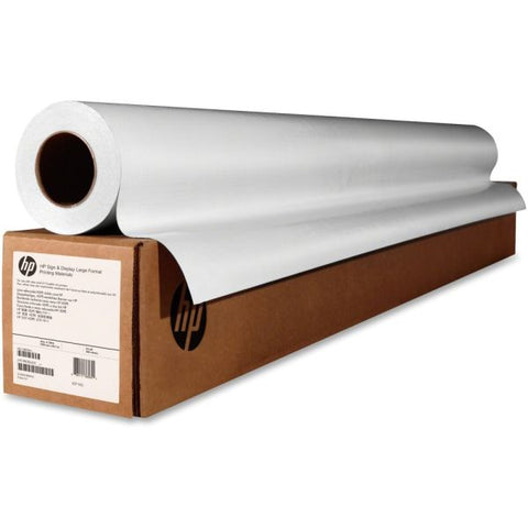 HP DesignJet Large Format Paper for Inkjet Prints, 7 mil, 24" x 100 ft, Gloss White