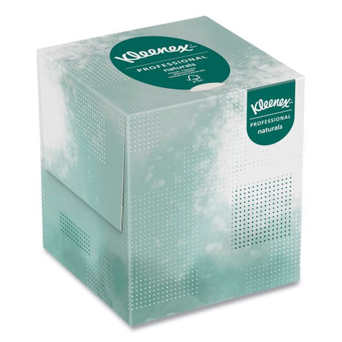 Kleenex Naturals Facial Tissue, 2-Ply, White, 90 Sheets/Box