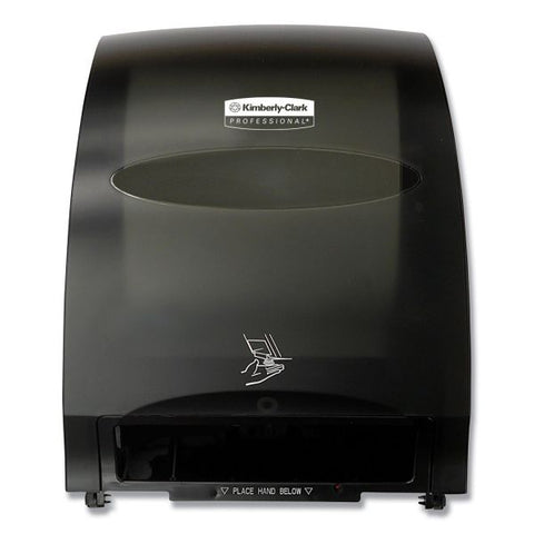 Kimberly-Clark Professional* Electronic Towel Dispenser, 12.7 x 9.57 x 15.76, Black Touchless Dispenser - 15.8" Height x 12.7" Width x 9.6" Depth - Smoke - Jam Resistant, Spring Lock, Emergency Feed Knob - 1 / Carton