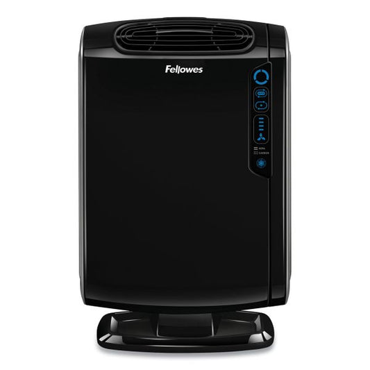 Fellowes HEPA and Carbon Filtration Air Purifiers, 200 to 400 sq ft Room Capacity, Black