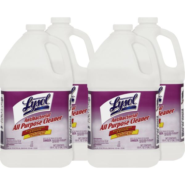 Lysol Antibacterial All-Purpose Cleaner 1 Gallon Size - Liquid - 4/ Carton