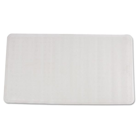 Rubbermaid Commercial Safti-Grip Latex-Free Vinyl Bath Mat, 16 x 28, White