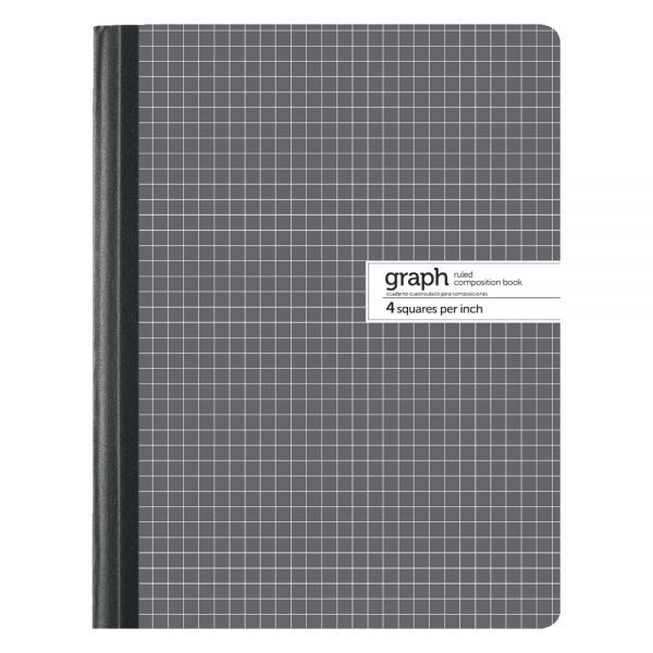 Composition Book, 7 1/2" x 9 3/4", Quad Ruled, 100 Sheets