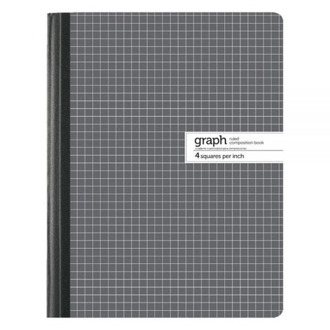 Composition Book, 7 1/2" x 9 3/4", Quad Ruled, 100 Sheets