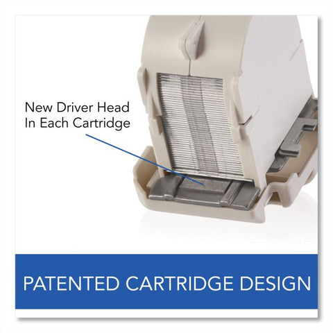 Swingline 502e Staple Cartridge for Desktop Electric Stapler 1500 Per Cartridge - Standard - 1/4" Leg - 1/2" Crown - Holds 25 Sheet(s) - for Paper - Chisel Point, Jam-free - Silver1 Each