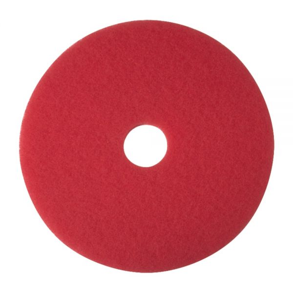 Niagara 5100N Buffing Floor Pads, 19" Diameter, Red, Case Of 5