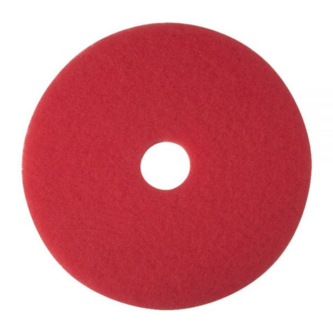 Niagara 5100N Buffing Floor Pads, 19" Diameter, Red, Case Of 5