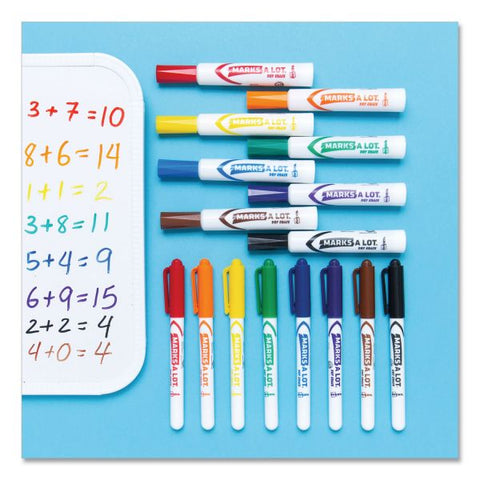 Avery MARK A LOT Pen-Style Dry Erase Markers, Bullet Tip, Assorted, 24/Set