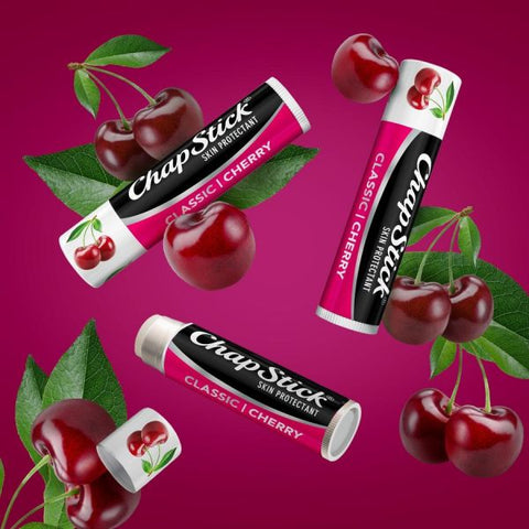 ChapStick Classic Cherry Lip Balm 0.15 oz (4.3 g) - Cherry - Applicable on Lip - Skin - Portable - 1 Each