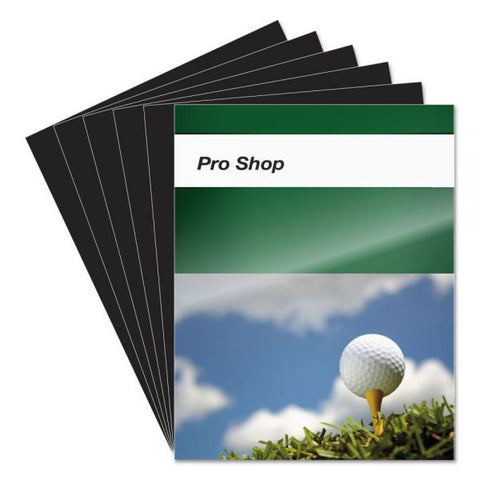 Fellowes Futura Presentation Covers for Binding Systems, Opaque Black, 11 x 8.5, Unpunched, 25/Pack