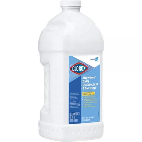 Clorox Commercial Solutions Anywhere Hard Surface Sanitizing Spray, 64 Oz