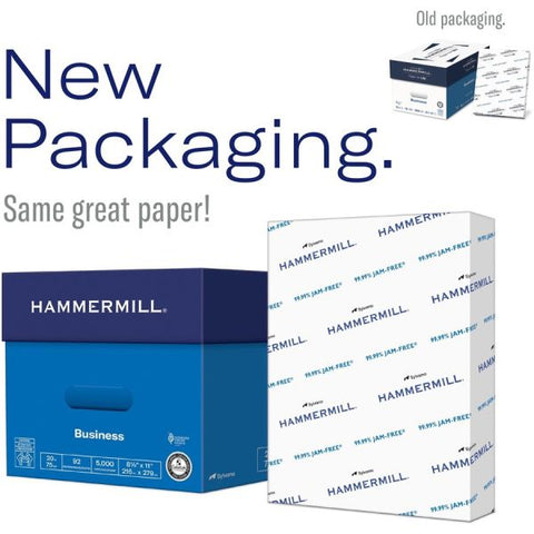 Hammermill Copy Plus 11x17 Inkjet Copy & Multipurpose Paper - White 92 Brightness - Ledger/Tabloid - 11" x 17" - 20 lb Basis Weight - 40 / Pallet - FSC - Acid-free, Quick Drying