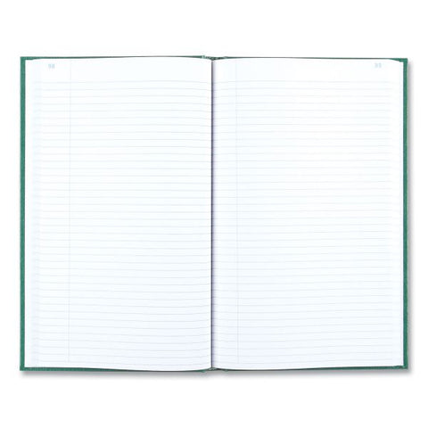 National Emerald Series Account Book, Green Cover, 12.25 x 7.25 Sheets, 500 Sheets/Book