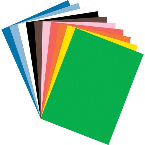 Pacon Tru-Ray Construction Paper, 76 lb Text Weight, 12 x 18, Assorted Standard Colors, 50/Pack