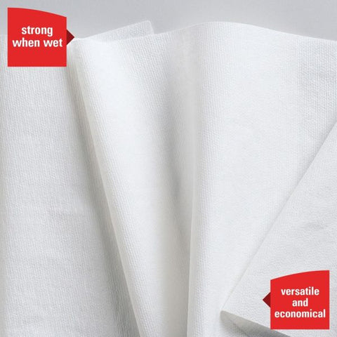 WypAll X50 Cloths, Jumbo Roll, 13.4 x 9.8, White, 1,100/Roll