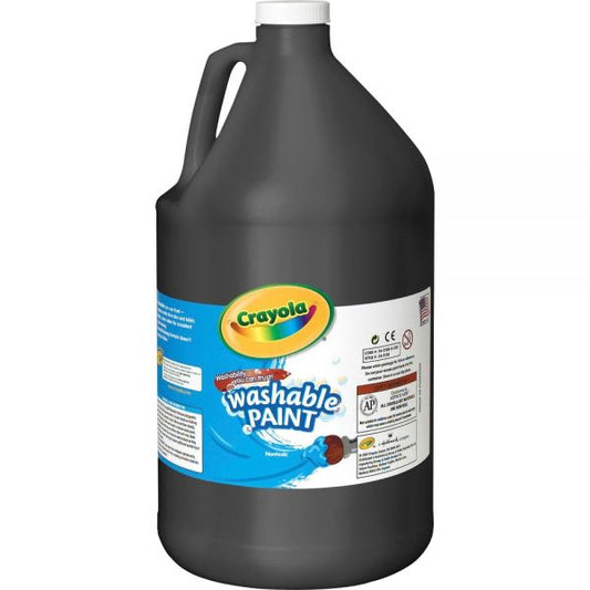 Crayola Washable Paint, Black, 1 gal Bottle