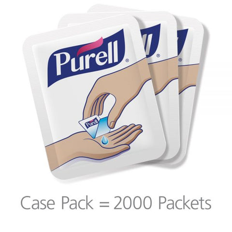 Purell Singles Advanced Hand Sanitizer Individual Single-Use Packets, 1.2 mL, Case Of 2,000 Packets