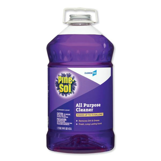 Pine-Sol All Purpose Cleaner, Lavender Clean, 144 oz Bottle, 3/Carton