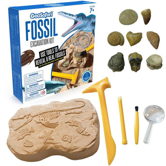 GeoSafari Fossil Excavation Kit Theme/Subject: Fun - Skill Learning: Paleontology, STEM, Fossil - 7-12 Year - 1 Each