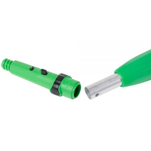 Unger Opti-Loc Extension Pole, 30 ft, Three Sections, Green/Silver