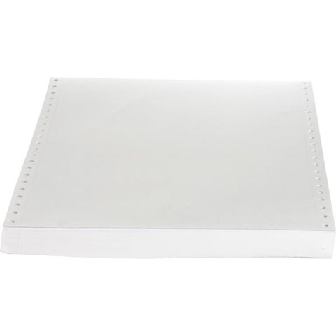 Sparco Continuous Single-Part Computer Paper 9 1/2" x 11" - Letter Trim Perforations - 20 lb Paper Weight - White - 2,300 Sheets/ Carton