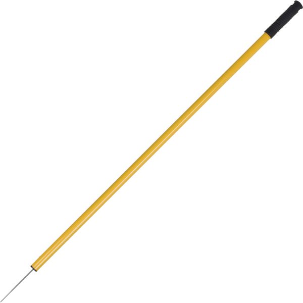 Ettore Trash Picker 43" Length - 1.5" Diameter - Lightweight, Extended Tip, Safety Guard - Gold - 1 Each