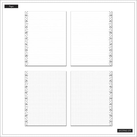 Happy Planner Classic Filler Paper, 40 Sheets, 7" x 9-1/4", Simple Dots