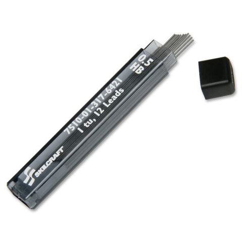 SKILCRAFT Mechanical Pencil Lead Refill 0.5mm - Black For Mechanical Pencil