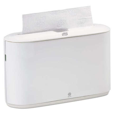 Tork Xpress Countertop Towel Dispenser, 12.68 x 4.56 x 7.92, White Multifold Dispenser - 7.9" Height x 12.7" Width x 4.6" Depth - Plastic - White - Hygienic, Compact - 1 Box